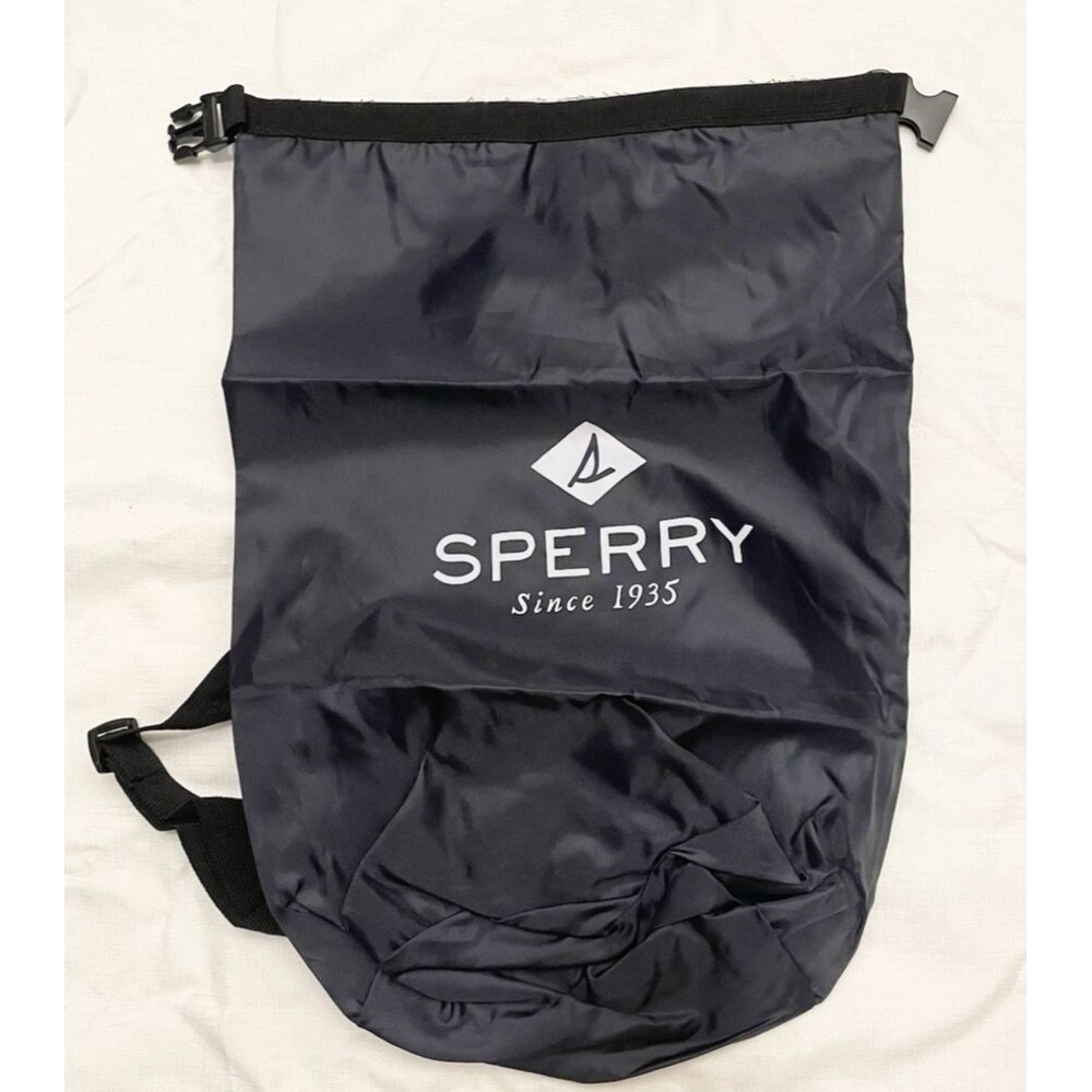 NEW SPERRY Waterproof Backpack Carry Bag w/Straps 21" x 16" Navy Blue White